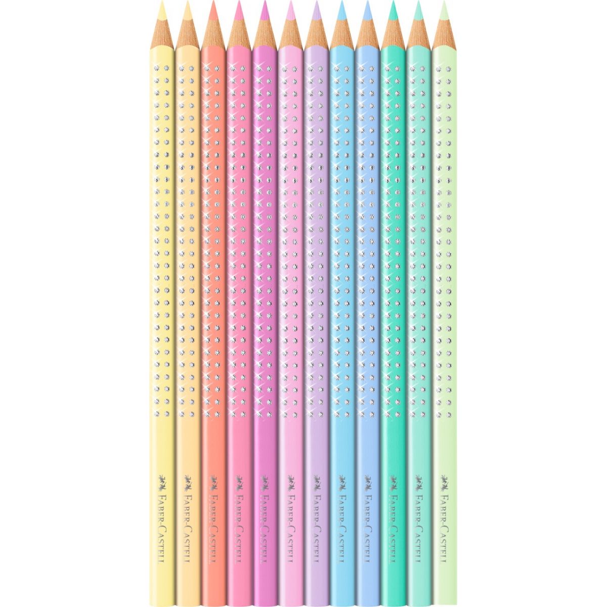 Kredki ołówkowe Faber Castell Sparkle pastelowe 12 kol. (201910 FC)