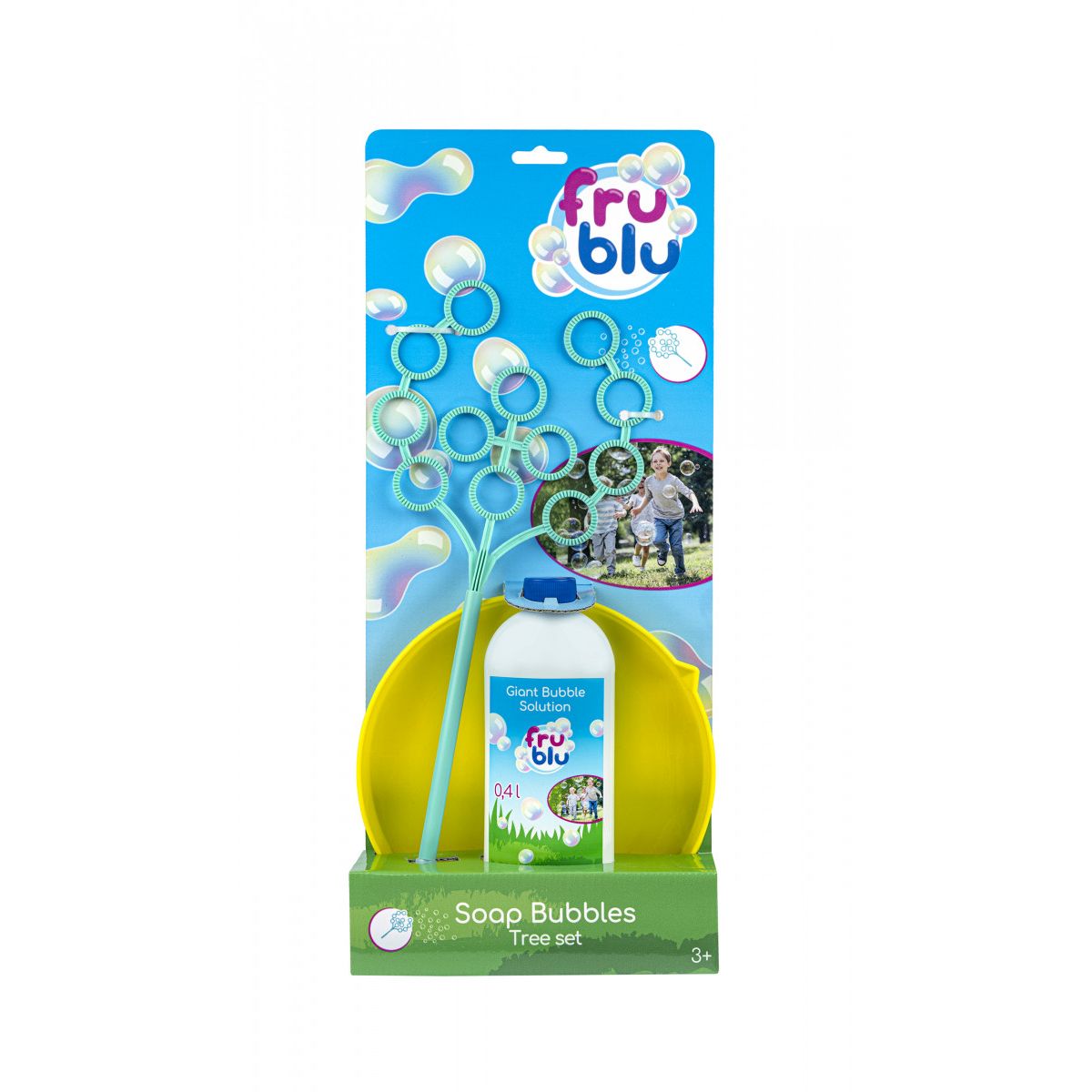 Bańki mydlane Fru Blu Zestaw drzewko z talerzykiem + płyn 0,4 l Tm Toys (DKF0155)