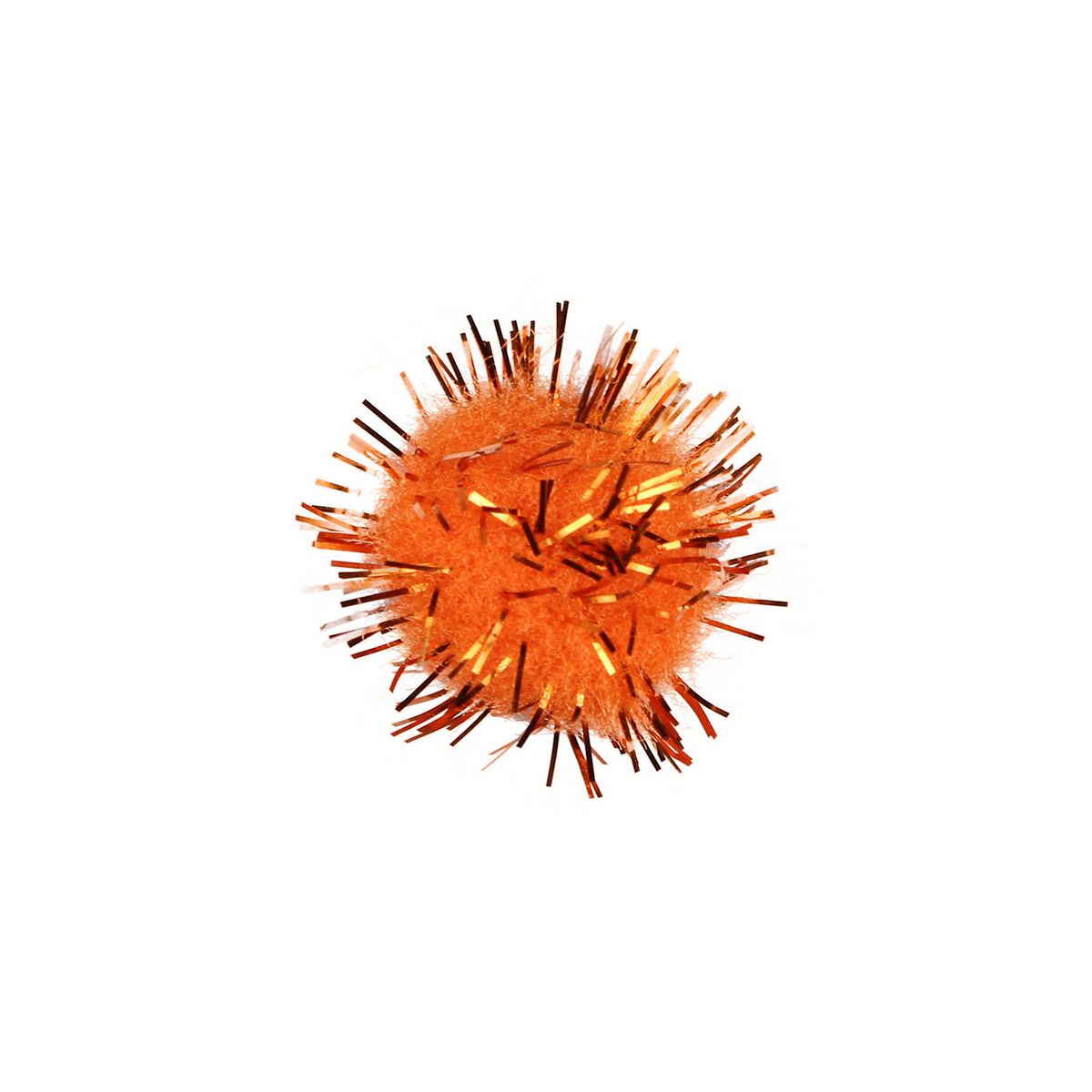 Pompony Titanum Craft-Fun Series brokatowe pomarańczowe 15 szt (338539)