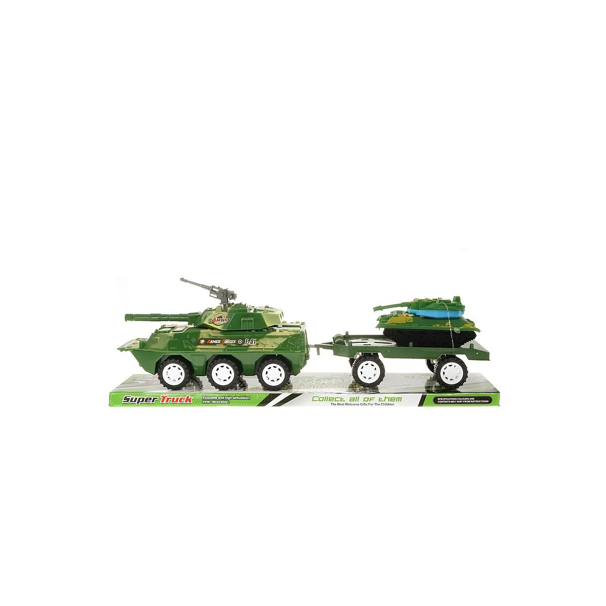 Czołg pojazd wojskowy z przyczepą Adar (549685)