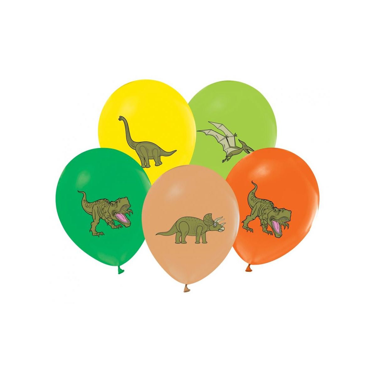 Balon gumowy Godan dinozaury mix 12cal (GZ-DIN5)