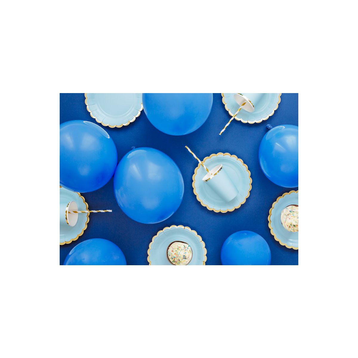 Balon gumowy Partydeco Pastel Eco Balloons ultramaryna 260mm (ECO26P-072)