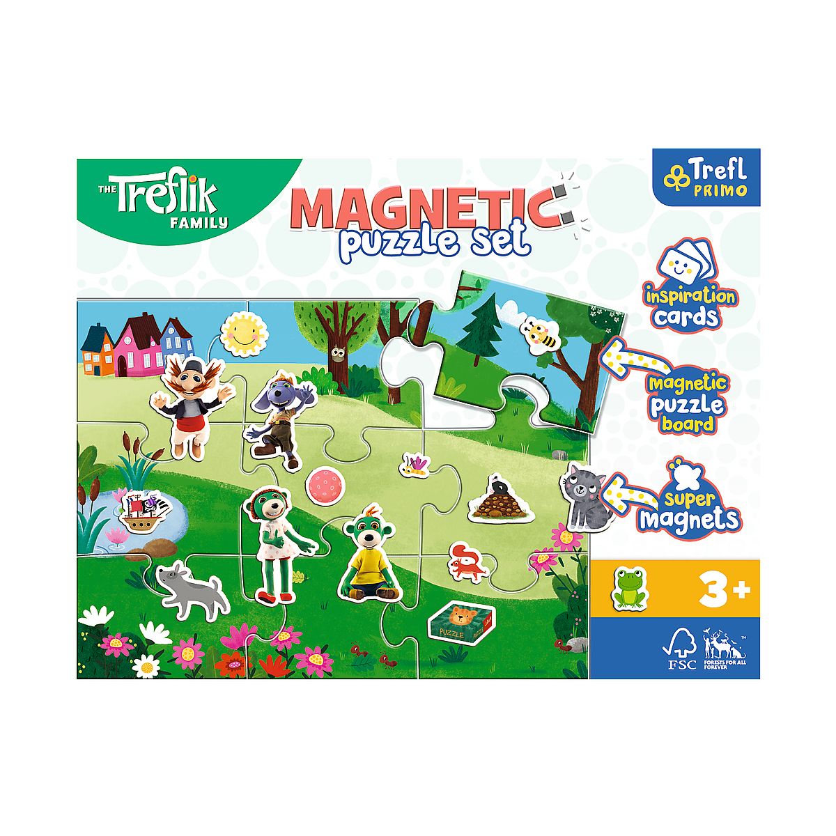 Puzzle Trefl Trefliki Magnetyczne Rodzina Treflików (93166)