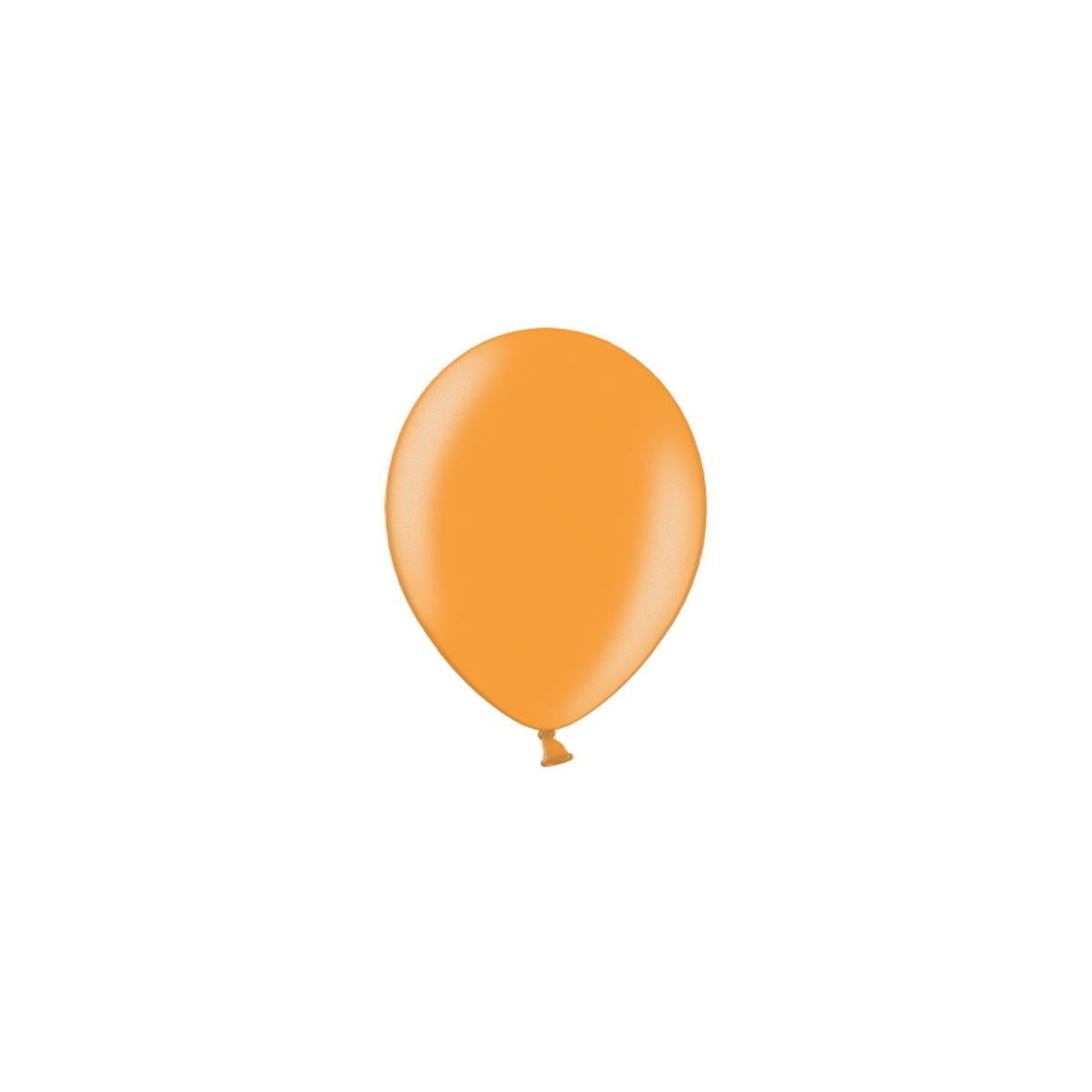 Balon gumowy Partydeco metalizowany 100 szt pomarańczowy metaliczny (12m-081)