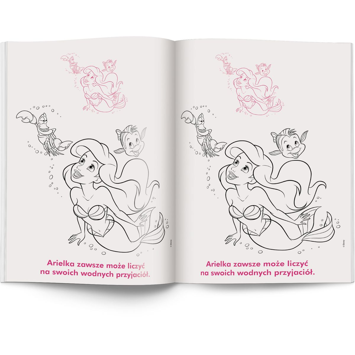 Książka dla dzieci Disney Księżniczka Kolorowanka z naklejkami Ameet