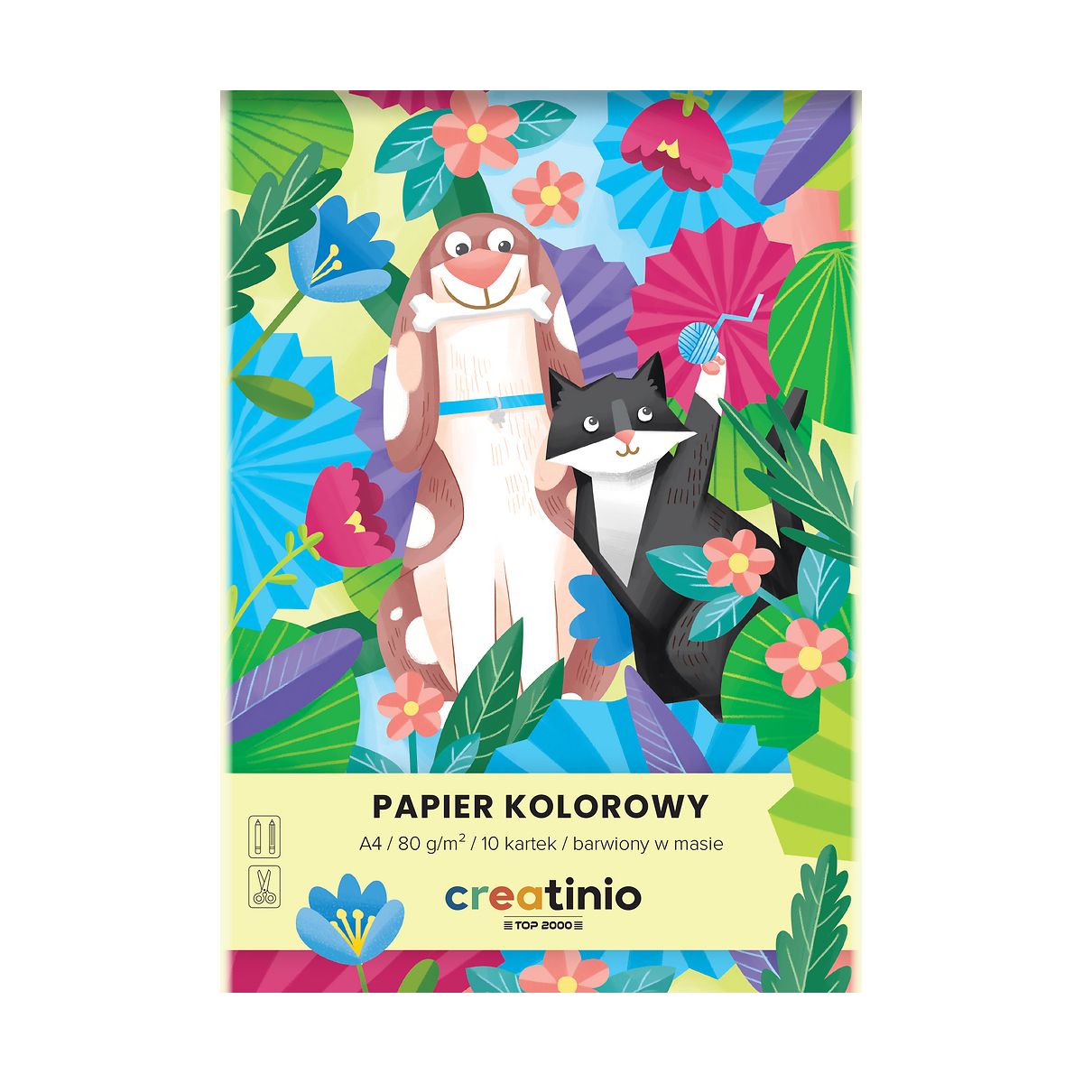 Papier kolorowy Top 2000 Creatinio A4 mix 80g (400176684)