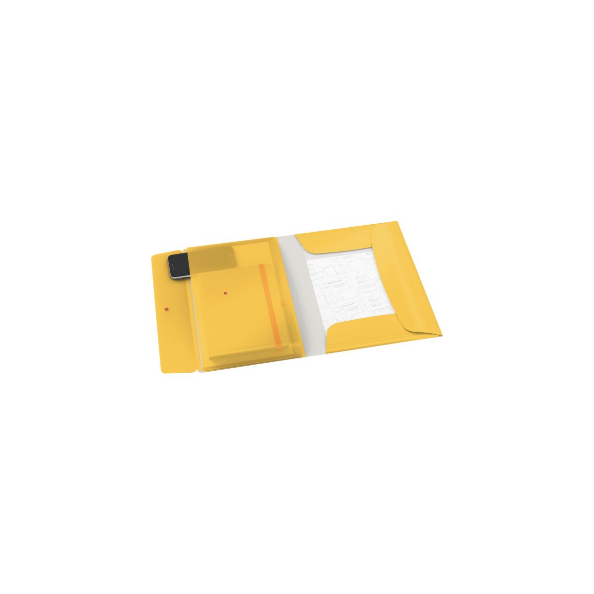 Teczka plastikowa na gumkę Cosy A4 żółta Leitz (46190019)