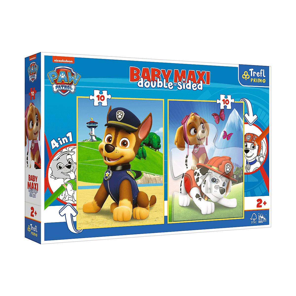 Puzzle Trefl Baby MAXI 2x10 Drużyna Paw Patro 20 el. (43003)