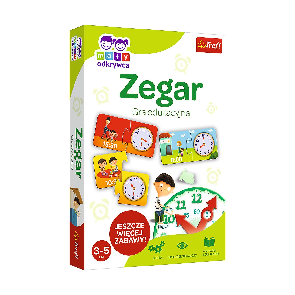 Gra edukacyjna Trefl Zegar z Serii Mały Odkrywca (01948)