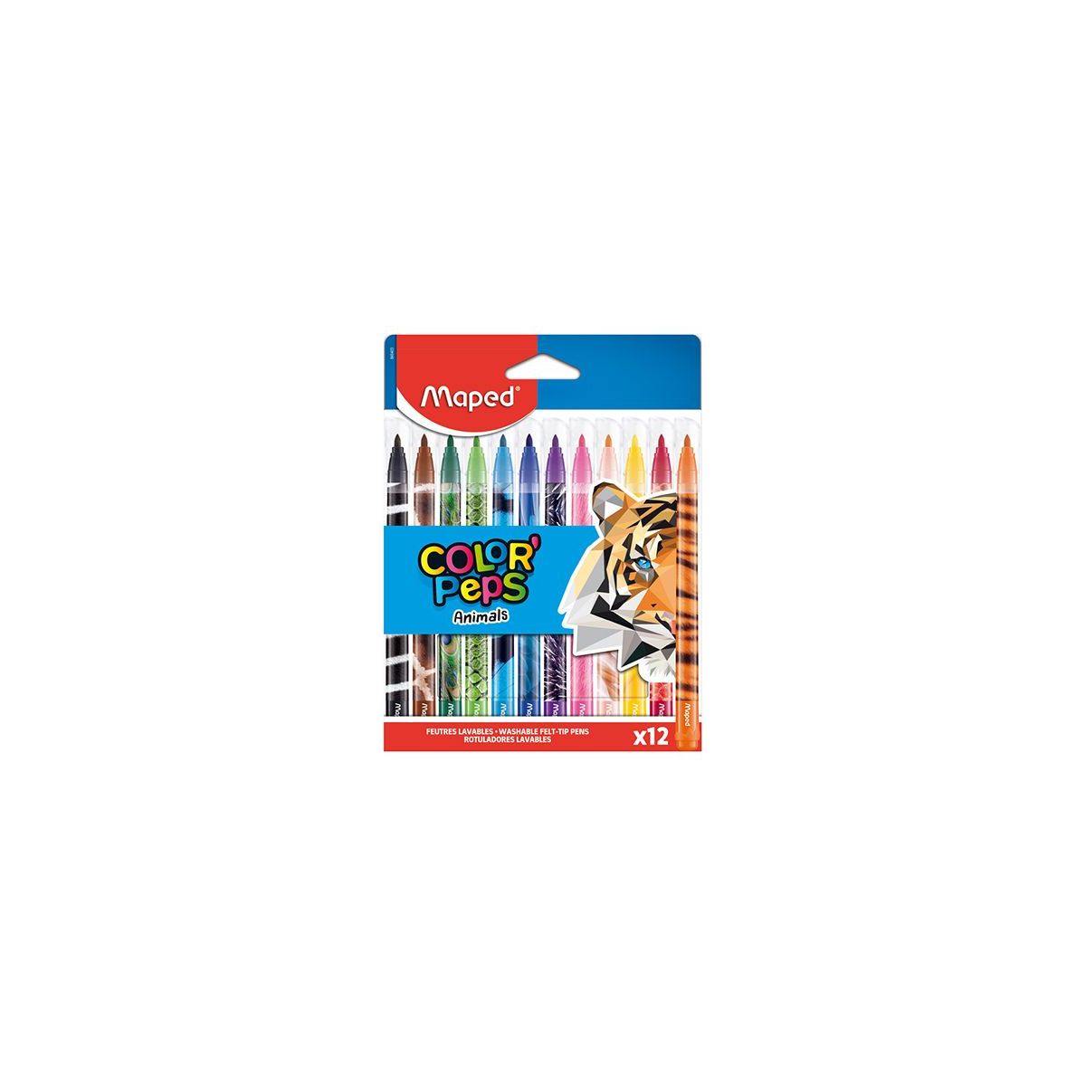 Flamaster Maped Colorpeps Animals 12l (845403)