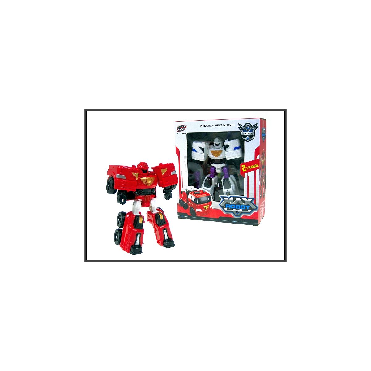Robot Straż Pożarna 16cm 2-kolory Hipo (H12572)