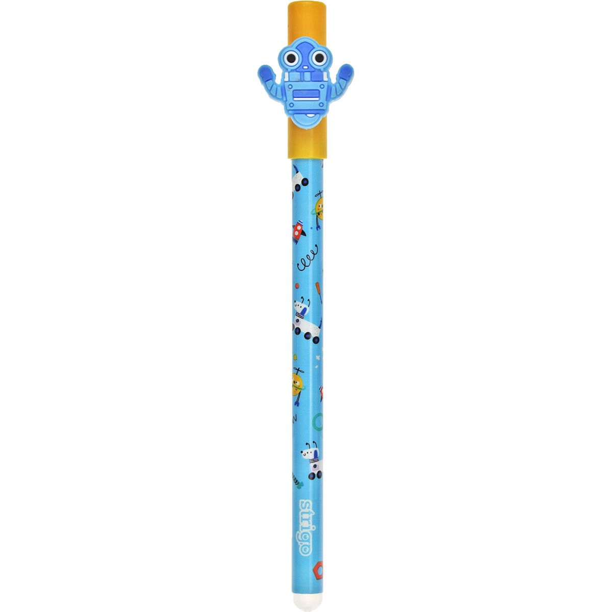 Długopis wymazywalny Strigo robot 5902315577480 niebieski 0,5mm (SSC185)