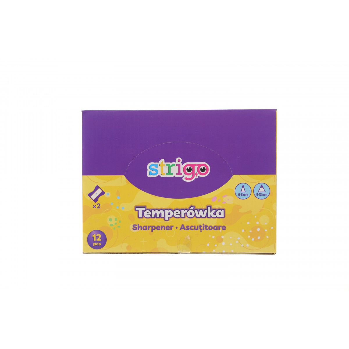 Temperówka Strigo 6930518946641 mix plastik (SSC176)