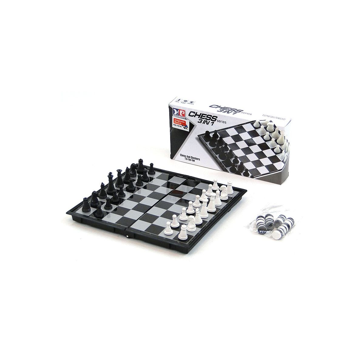 Gra logiczna Adar szachy magnetyczne 3w1 (430952)