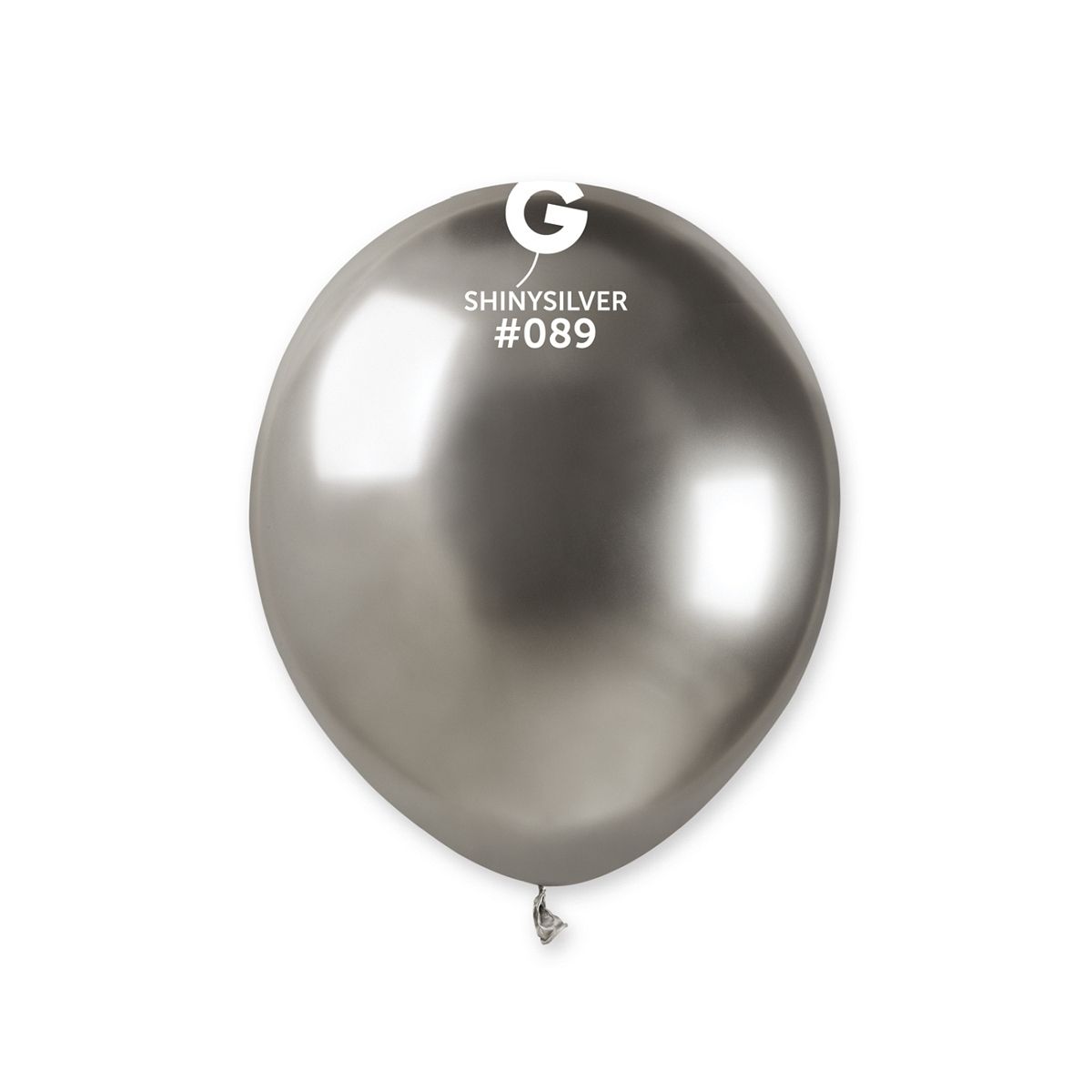 Balon gumowy Godan srebrny 5cal (AB50/89)