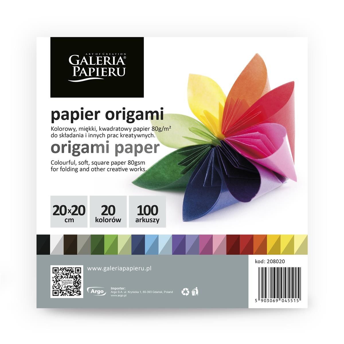 Origami papier mix 20x20 Argo (208020)