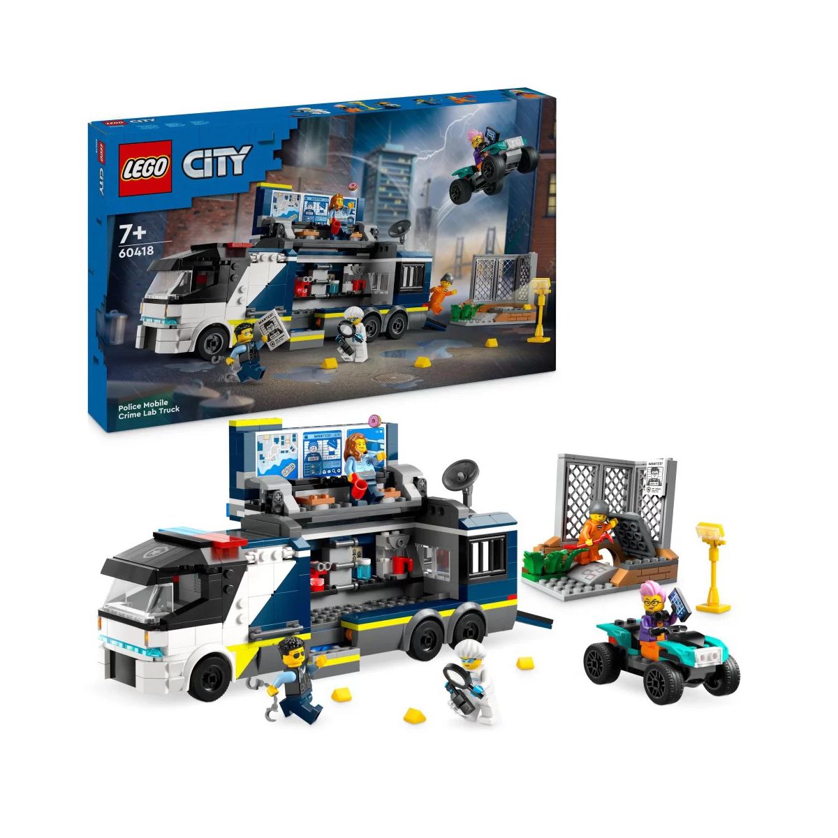 Klocki konstrukcyjne Lego City Policyjna ciężarówka (60418)