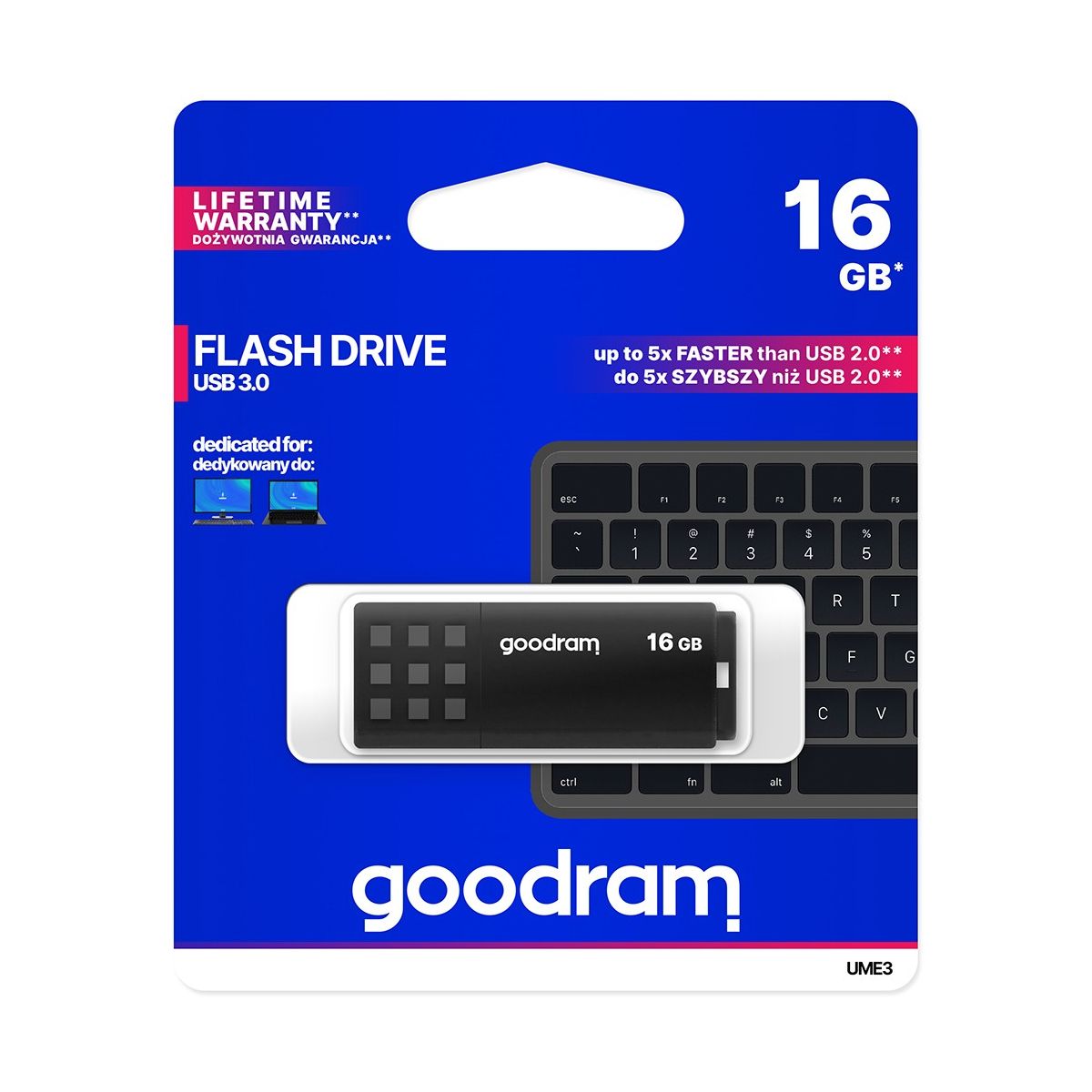 Pendrive Goodram 16GB (UME3-0160K0R11)