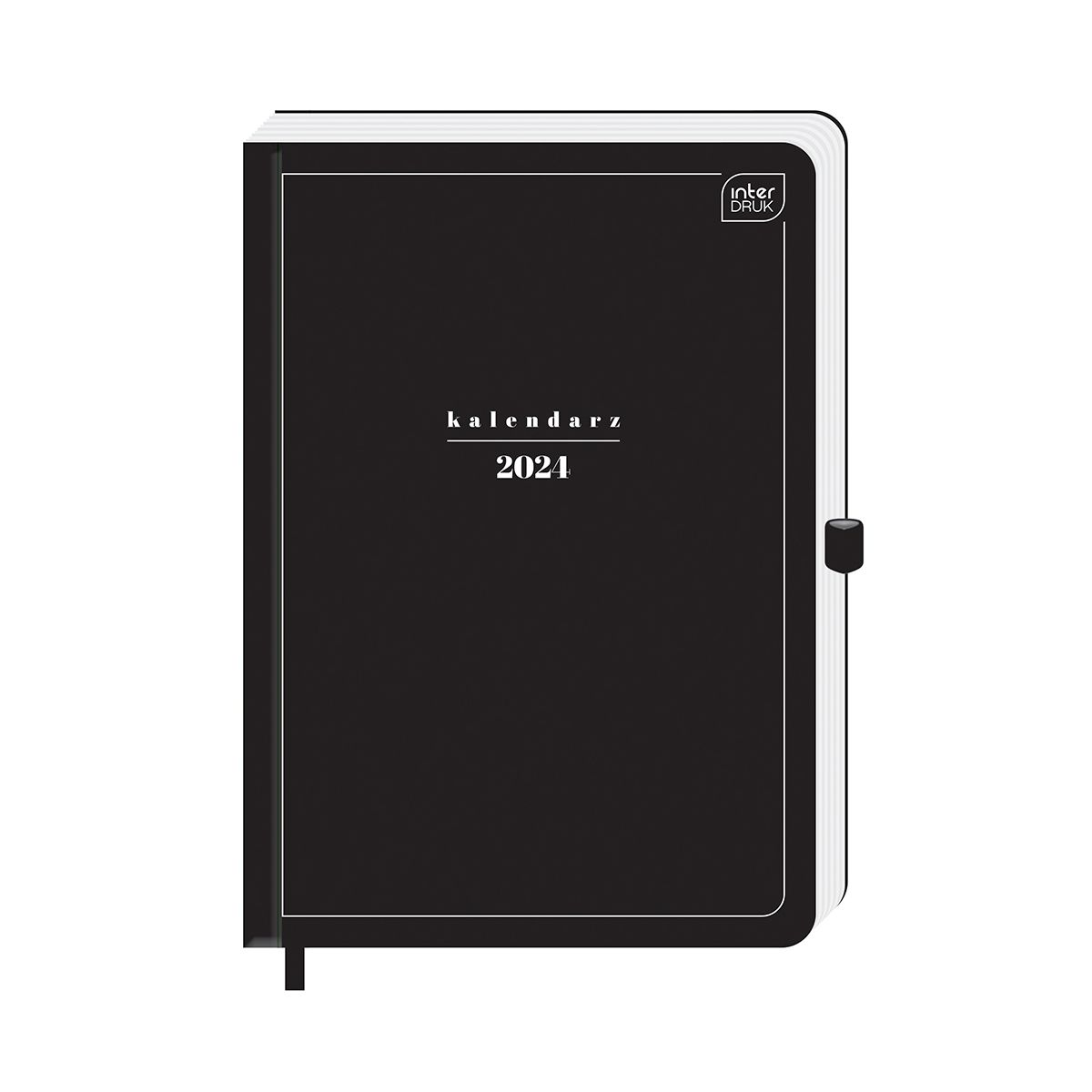 Kalendarz książkowy (terminarz) 5902277338044 Interdruk MAT+UV A5/384 A5 (Black)