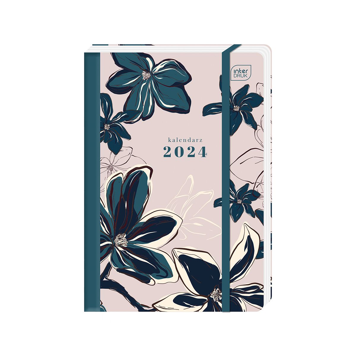 Kalendarz książkowy (terminarz) 5902277338129 Interdruk MAT+UV B6/192 B6 (FLOWERS)