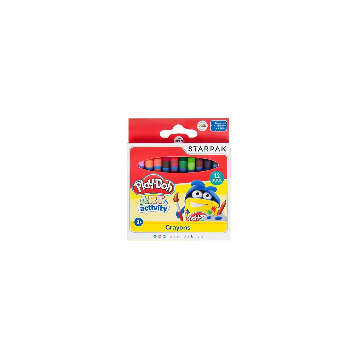 Kredki świecowe Starpak Play-Doh 12 kol. (453892)