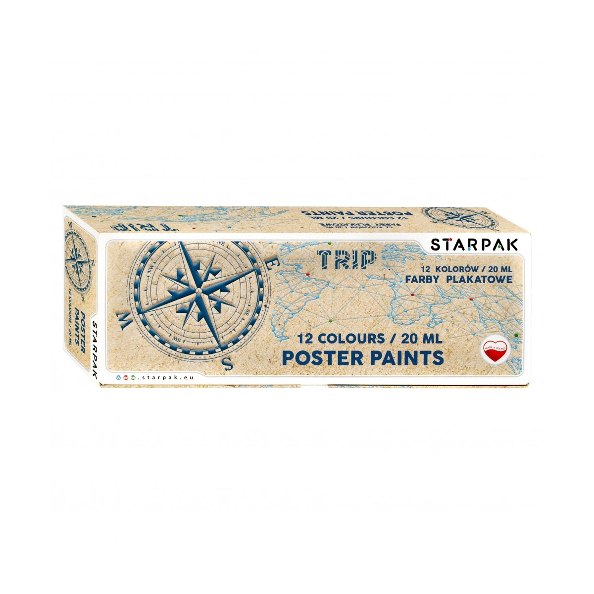Farby plakatowe Starpak Trip kolor: mix 12 kolor. (493609)