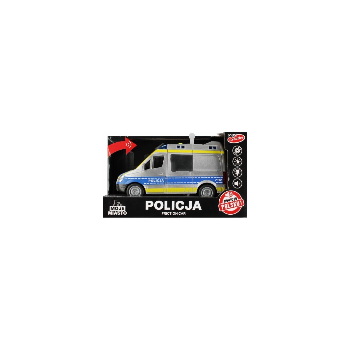 Samochód  policyjny na baterie Mega Creative (520414)