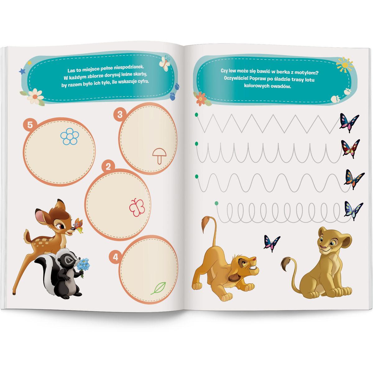 Książka dla dzieci Zadania do zmazywania Disney Uczy. Ameet