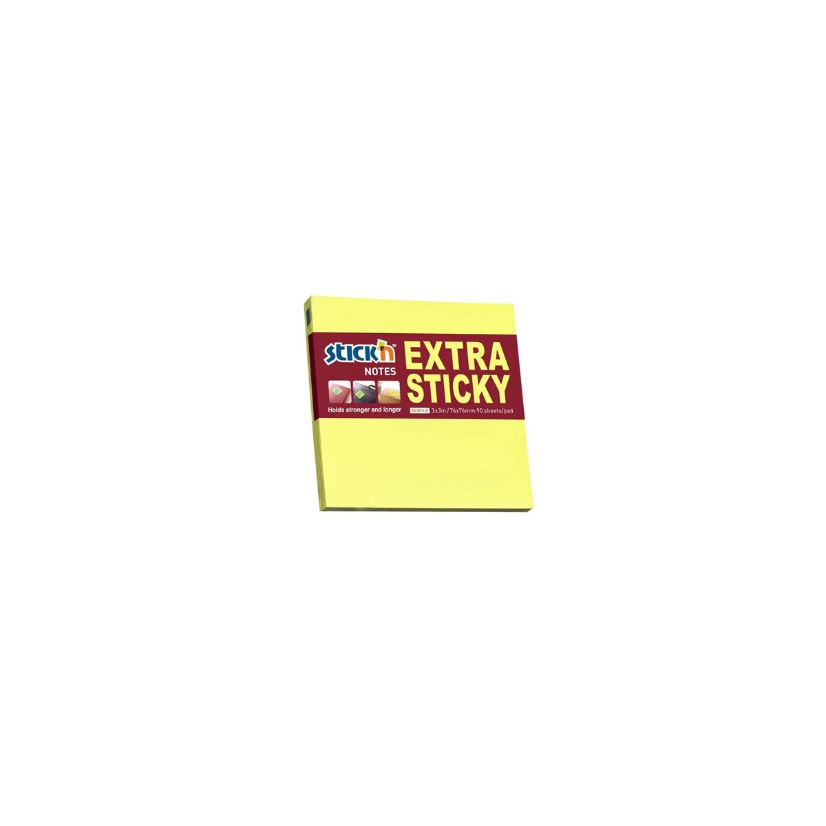 Notes samoprzylepny Stick'n żółty 90k [mm:] 76x76 (21670)