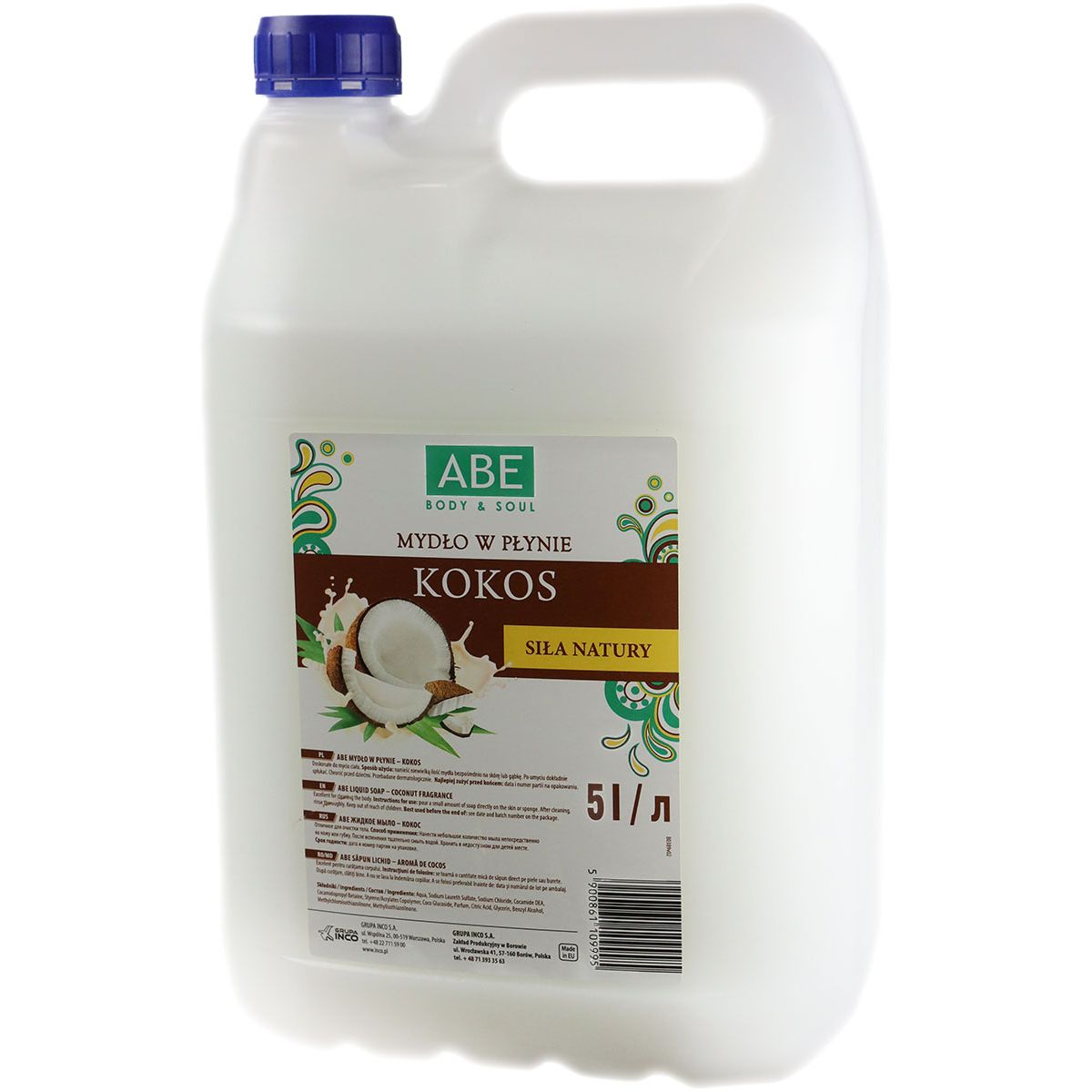 Mydło w płynie Abe kokos 5000ml