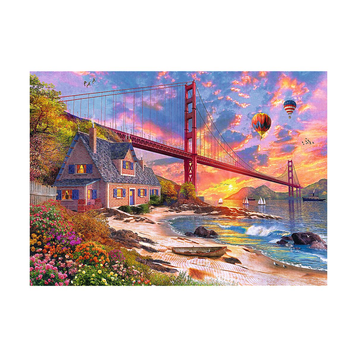 Puzzle Trefl Zachód słońca nad Golden Gate (20164)