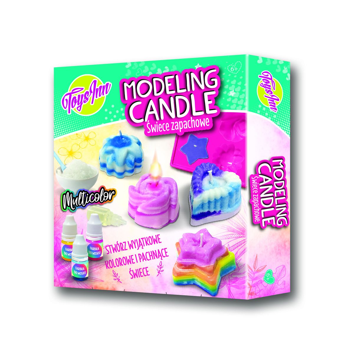 Zestaw kreatywny dla dzieci Modeling Candle pozwala na stworzenie własnych pachnących Stnux (STN6345)