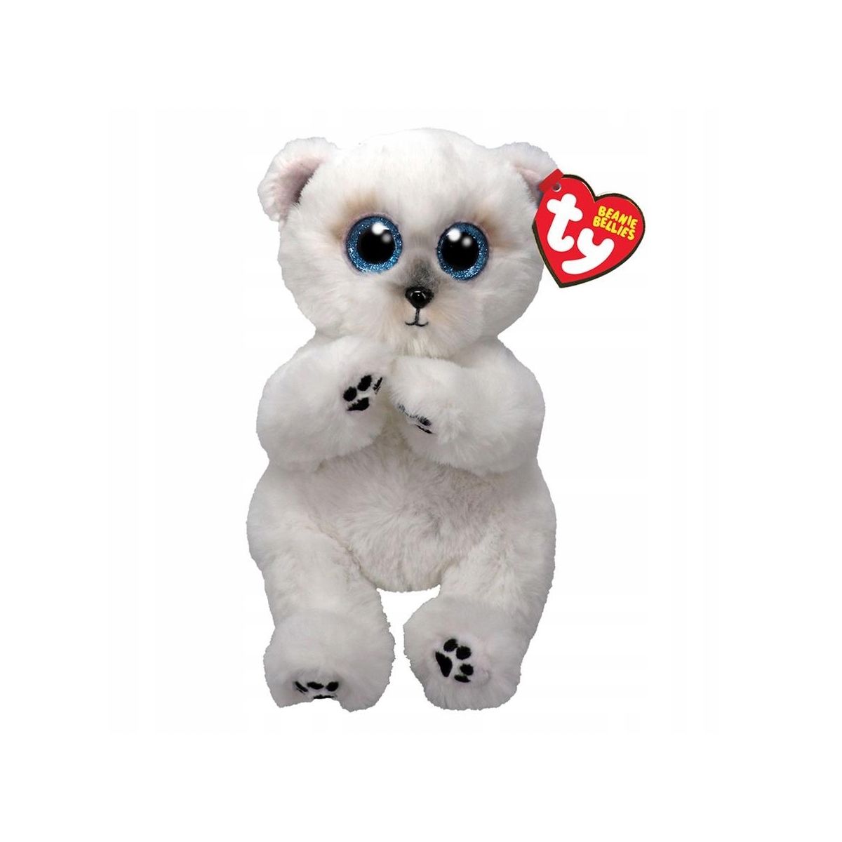 Pluszak Beanie Bellies Wuzzy - biały niedźwiedź [mm:] 150 Ty (TY41500)