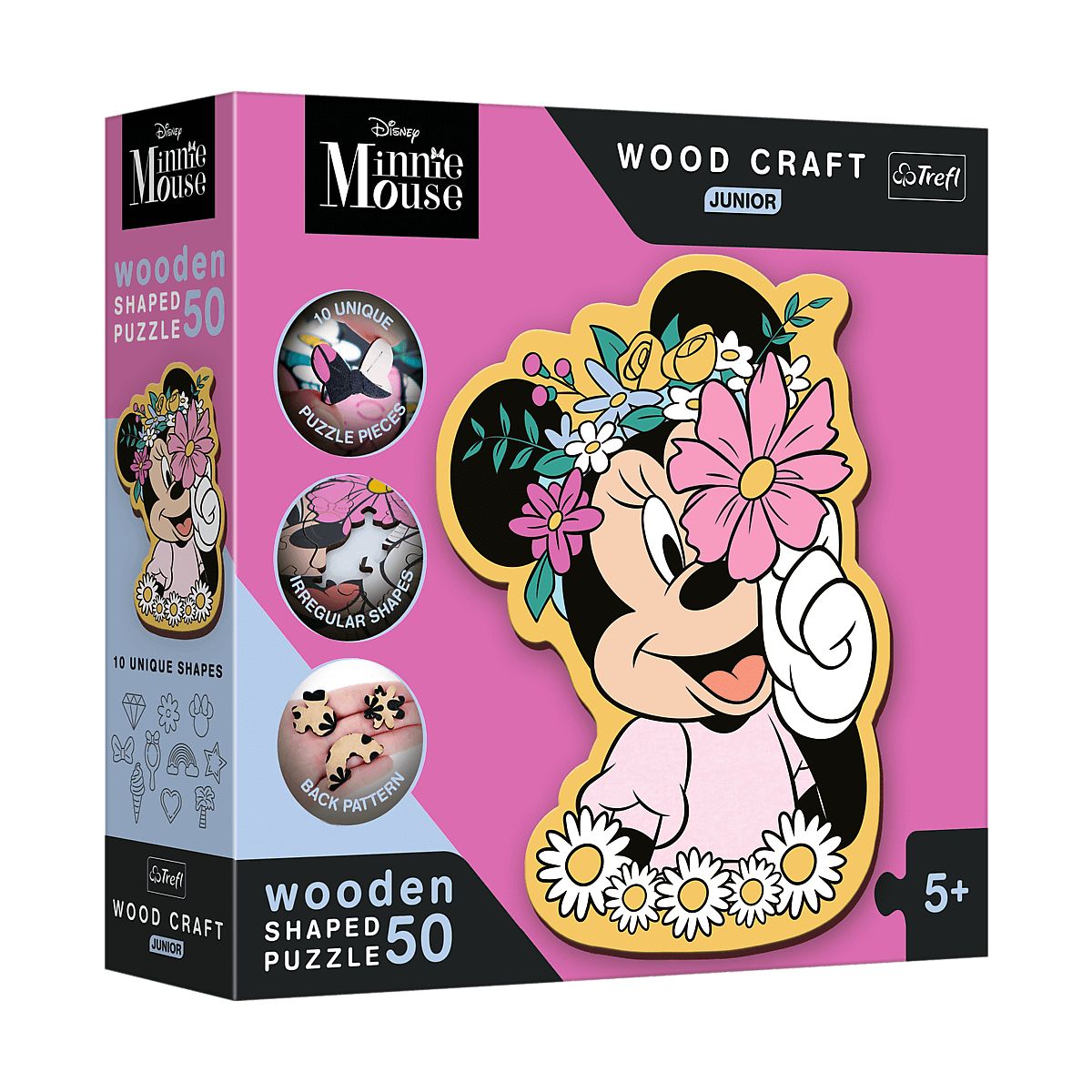 Puzzle Trefl Disney Minnie Wood Craft Junior W świecie Minnie 50 el. (20200)