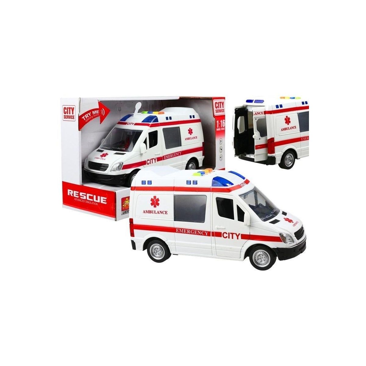 Ambulans światło i dźwięk Lean (2204)
