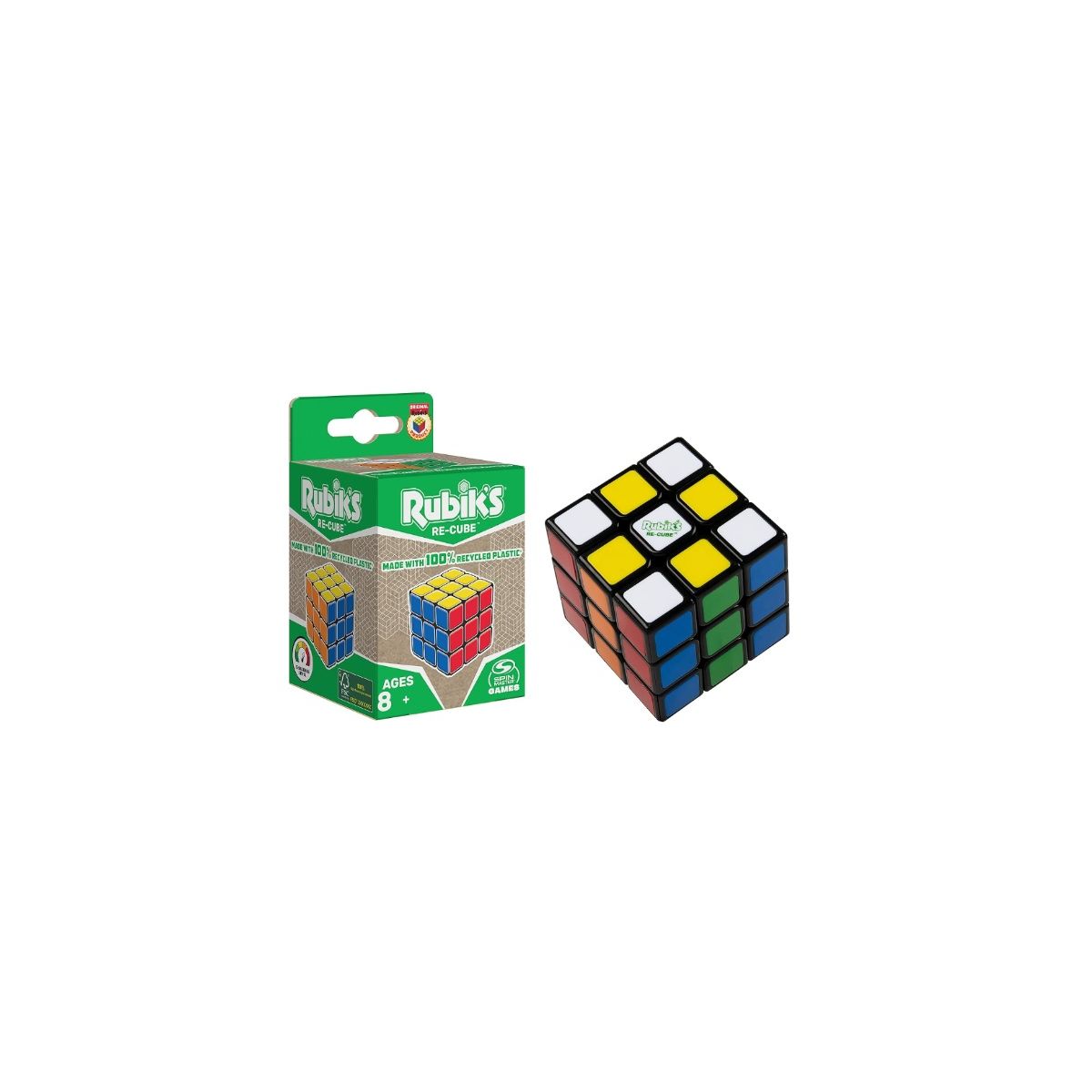 Układanka Spin Master Rubik Kostka 3X3 z recyklingu (6067025)