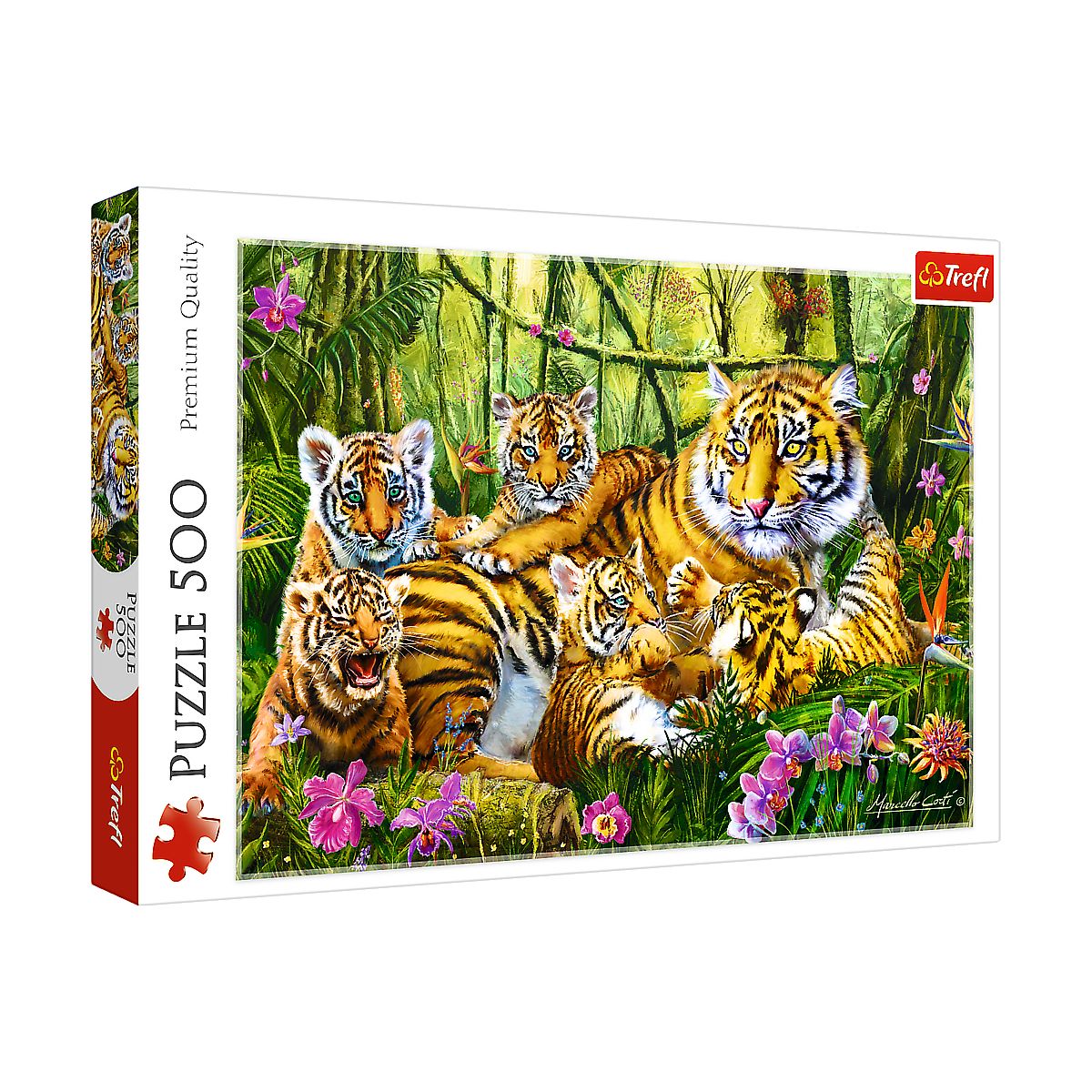 Puzzle Trefl Rodzina tygrysów 500 el. (37350)