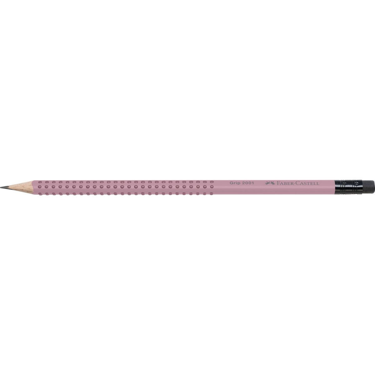 Ołówek Faber Castell Grip 2001 różowy z gumką B (217237 FC)