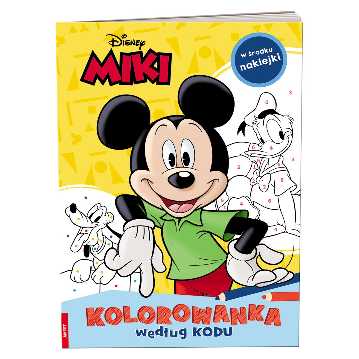 Książka dla dzieci Miki. Kolorowanka według kodu Ameet