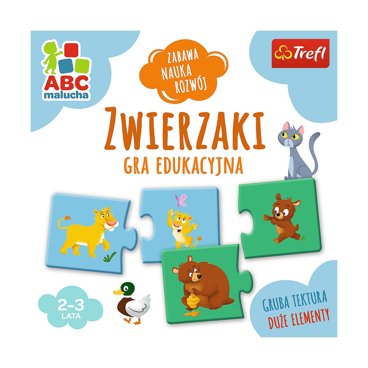 Gra edukacyjna Trefl ABC Malucha Zwierzaki (01940)