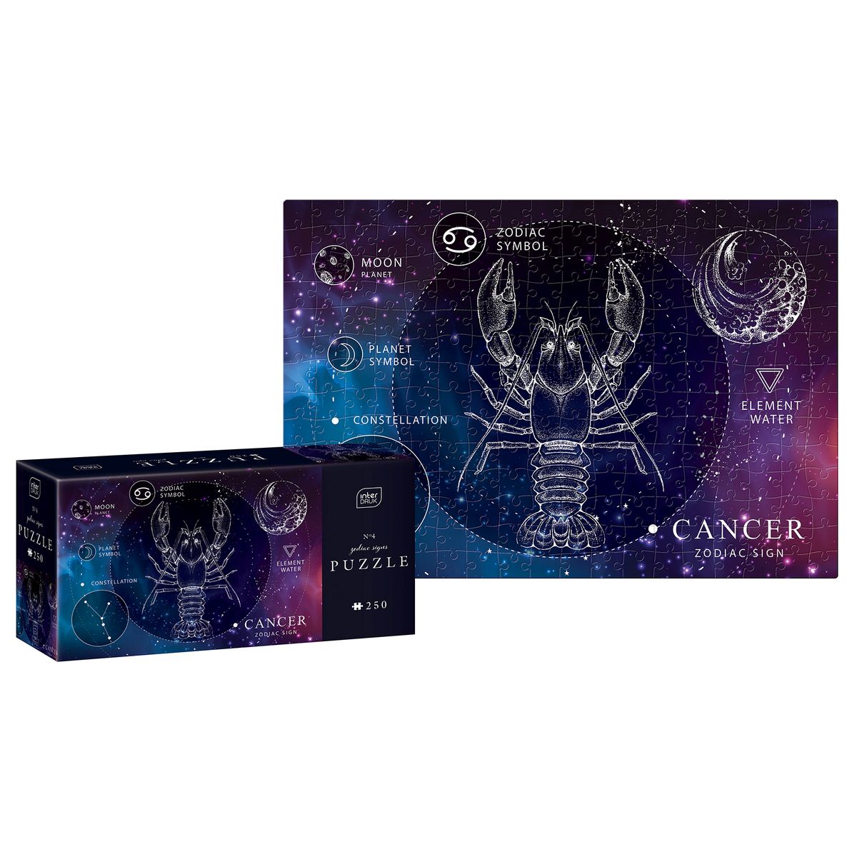 Puzzle Interdruk ZODIAC SIGNS 4 CANCER 5902277341907 250 el. (250 el)