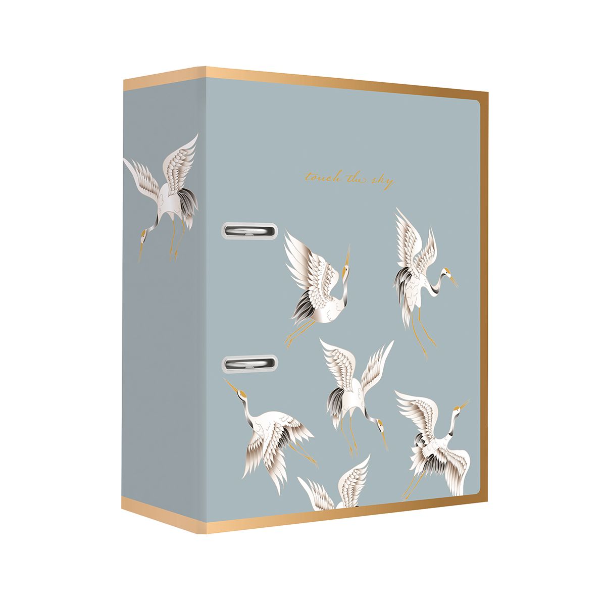 segregator A4 75 2R Dź SATIN GOLD BIRDS