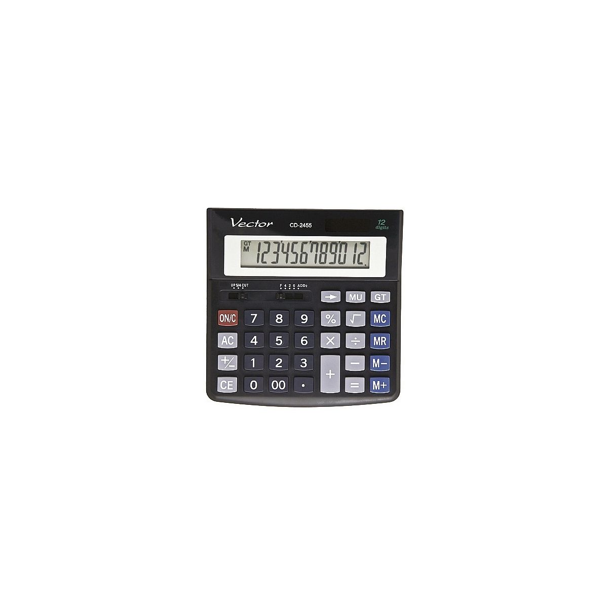 Kalkulator na biurko Vector (KAV CD-1202 BLK)