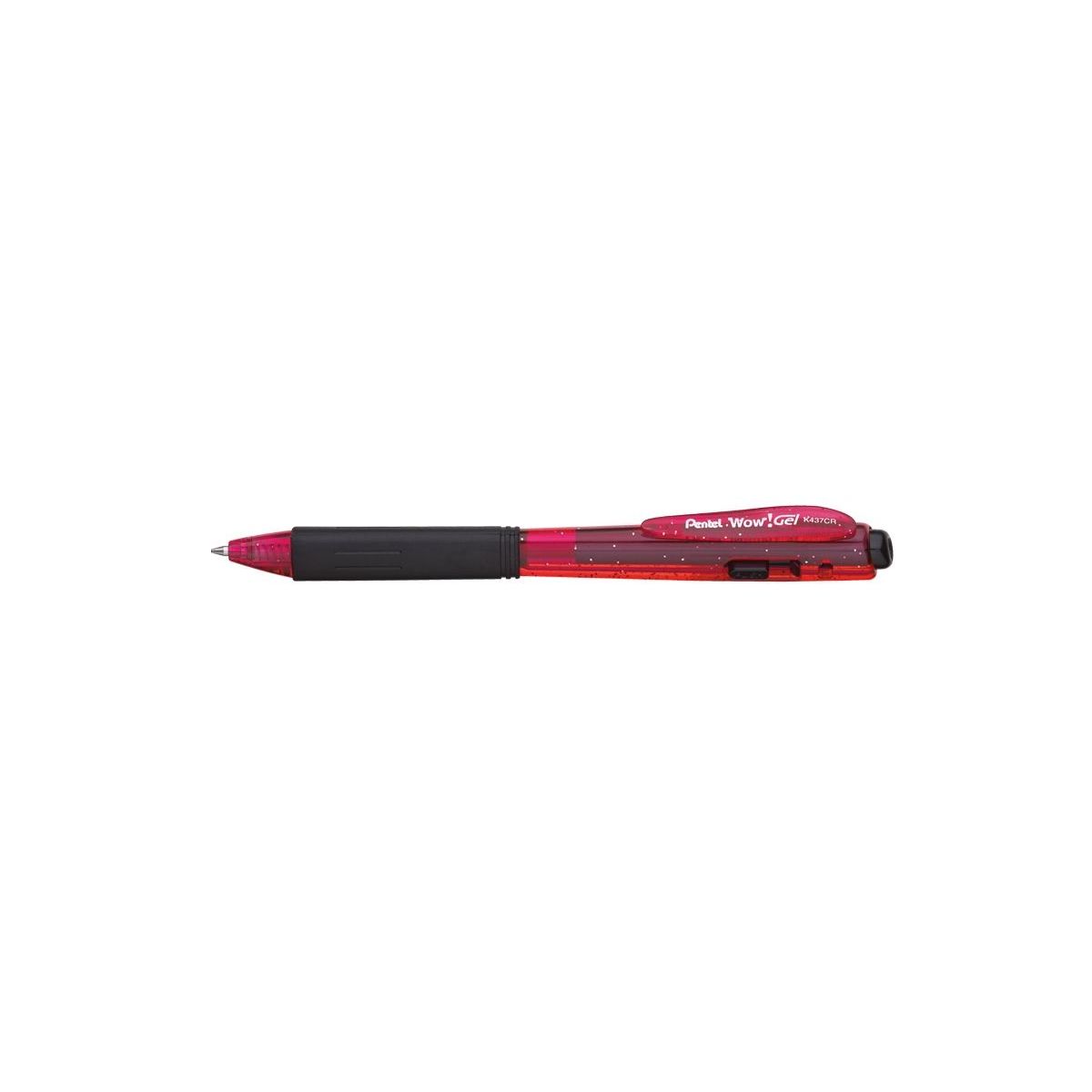 Długopis żelowy Pentel czerwony 0,35mm (bk-437cr-b)