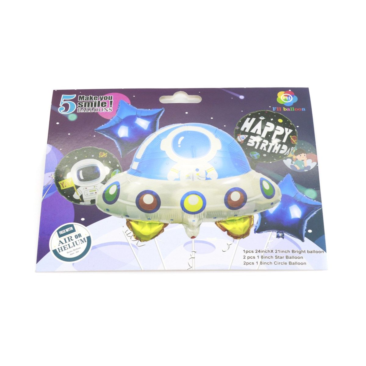 Balon foliowy One Dollar zestaw party ufo (358362)