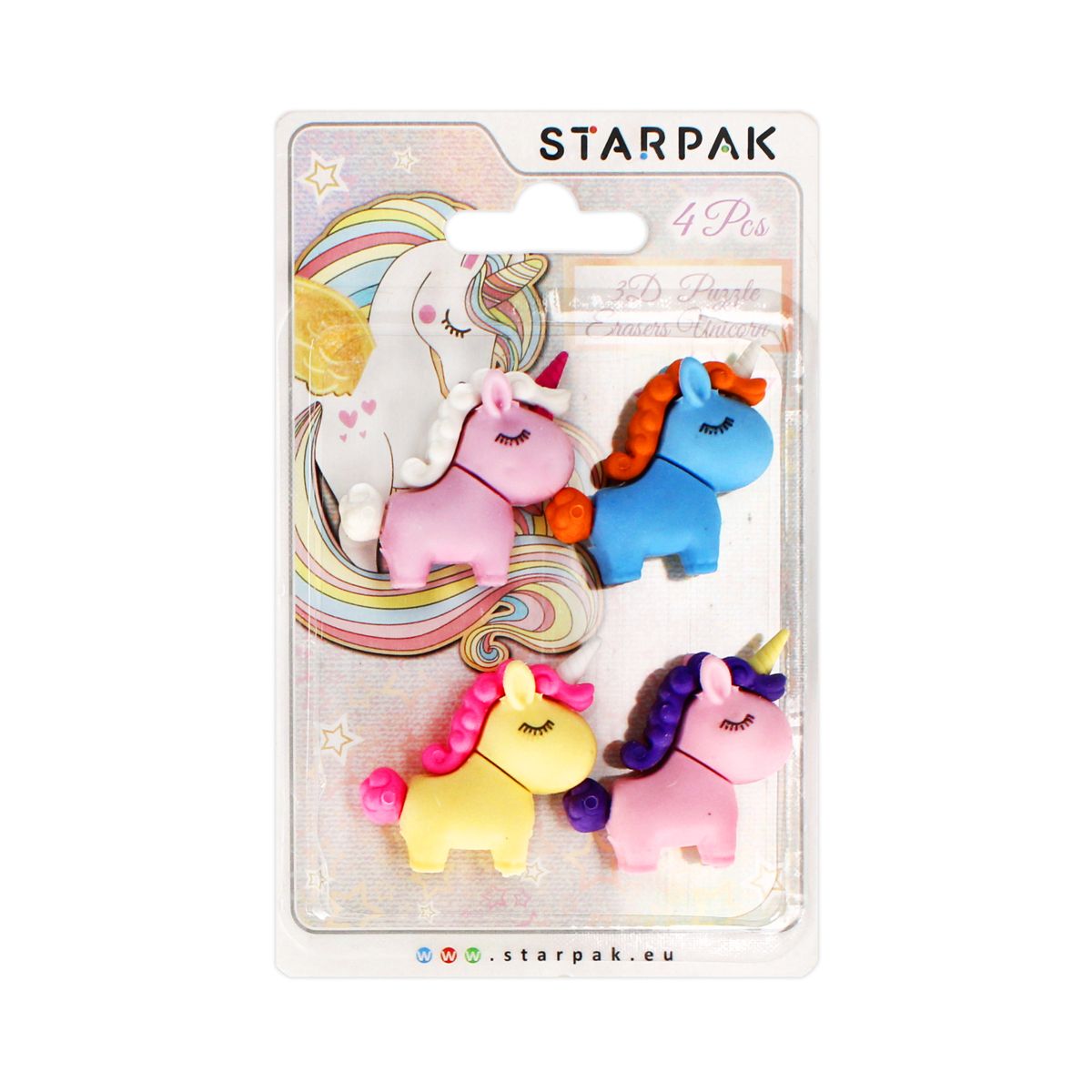 Gumka do mazania Unicorn 5 szt Starpak (505324)