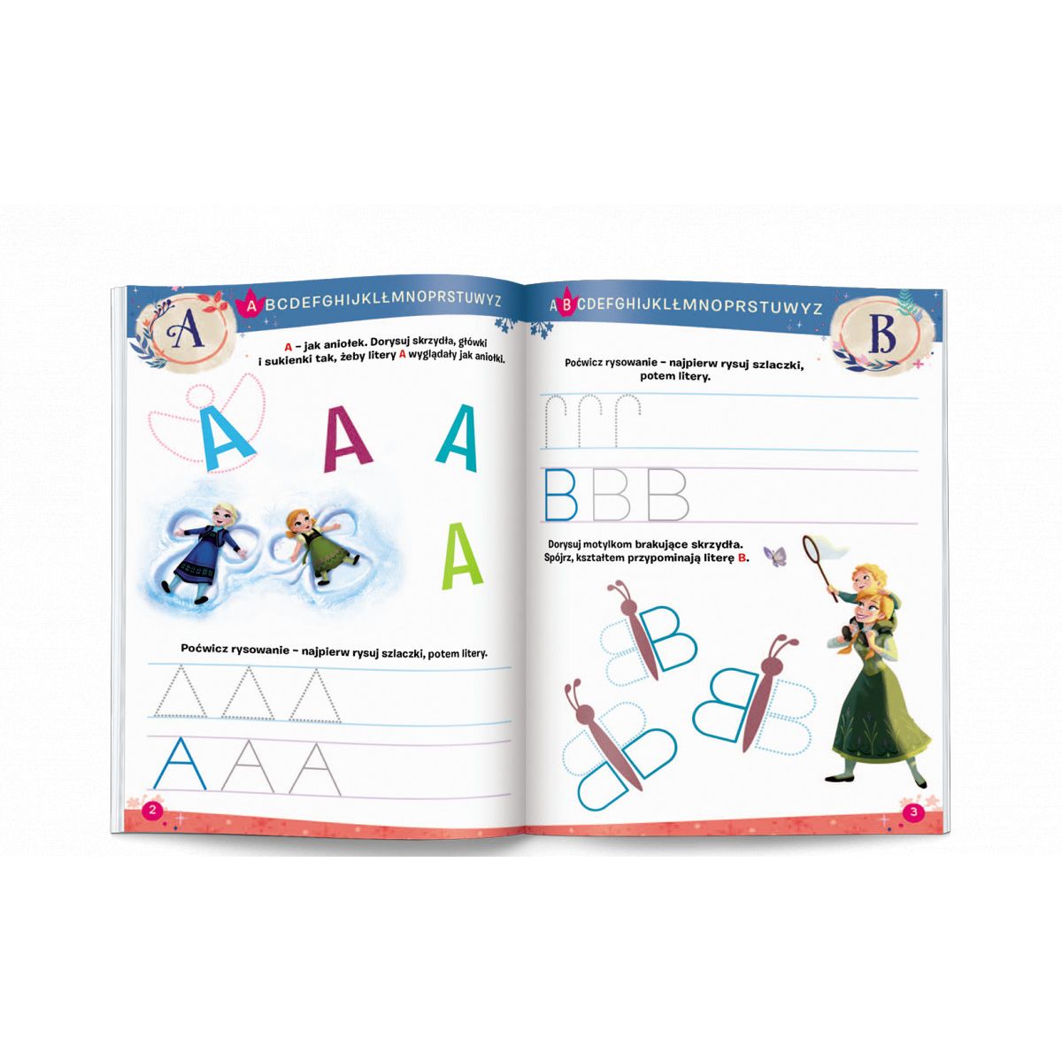 Książka dla dzieci Disney Uczy. Zeszyt ćwiczeń. Litery Ameet (UDZ 9303)