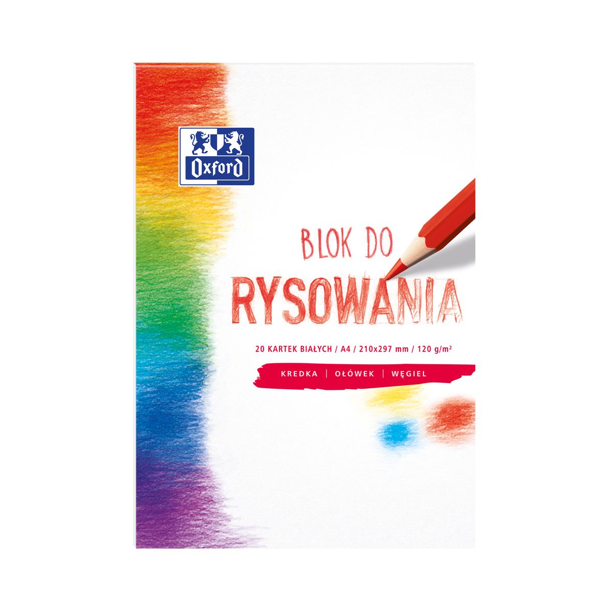 Blok rysunkowy Oxford Oxford A4 biały 120g 20k (400093195)