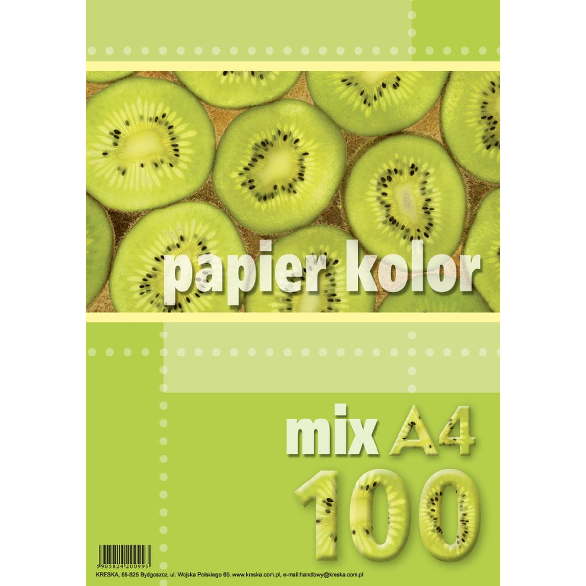 Papier kolorowy Kreska A4 mix 80g