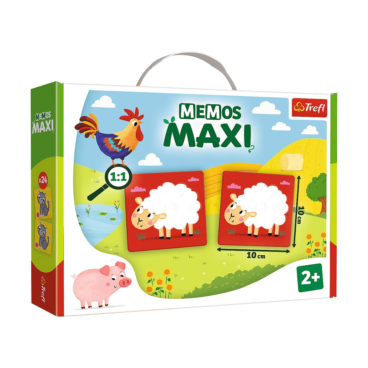 Gra pamięciowa Trefl Memos Maxi Zwierzątka farma (02266)
